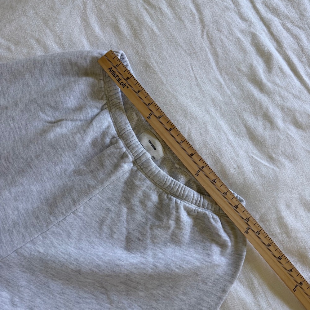 Joah Brown Oversized Joggers Heather Grey Sweatpants Size S/M - Picture 3 of 6